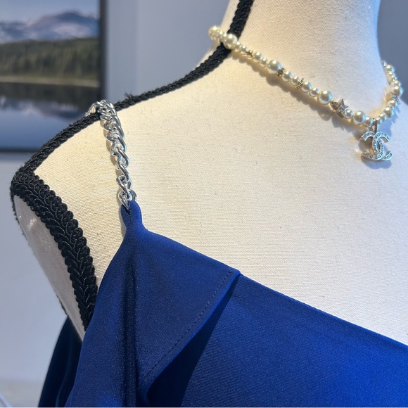 Michael Kors size S blue top - Picture 4 of 9